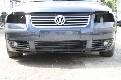 VW Passat 3BG Stoßstange vorne Frontstoßstange Stoßfänger grau blau LC5F