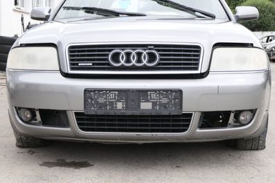 Audi A6 4B Frontstoßstange Stoßstange vorne Stoßfänger grau LY7Q Facelift