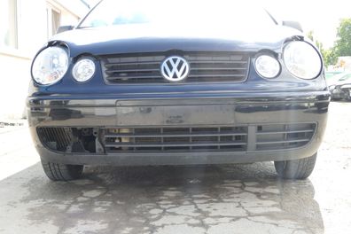 VW Polo 9N Stoßstange Frontstoßstange vorne schwarz L041 + Grill