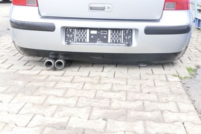 VW Golf 4 Limousine Stoßstange hinten Heckstoßstange Stoßfänger silber grau LA7W