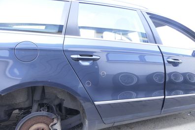 VW Passat 3C Kombi Variant Tür hinten rechts grau blau LC5F ohneAnbauteile