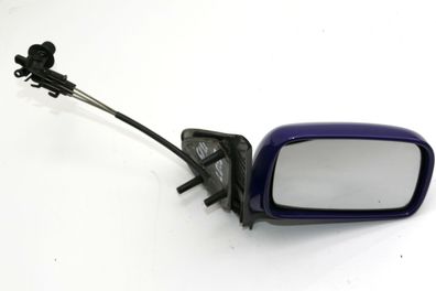 VW Polo 6N manueller manuell Spiegel Außenspiegel rechts mit Glas blau LD5D 1037