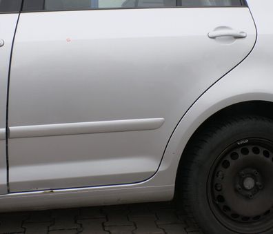 VW Golf Plus 5M Türblatt Tür Blech hinten links grau silber LA7W