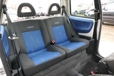 VW Lupo Seat Arosa Sitz Rückbank Sitzfläche Sitze mit Kopfstützen College blau