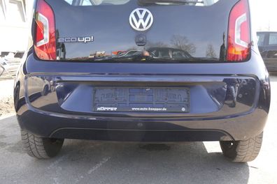 VW UP Stoßstange hinten Stoßfänger Heckstoßstange blau LH5X - PDC