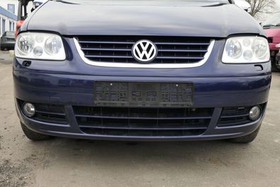 VW Touran 1T Stoßstange vorne Frontstoßstange Stoßfänger blau LB5N SWR indigobla