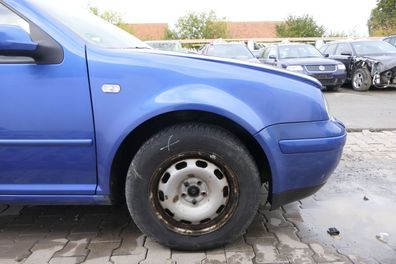 VW Golf 4 Kotflügel vorne rechts blau LW5Y