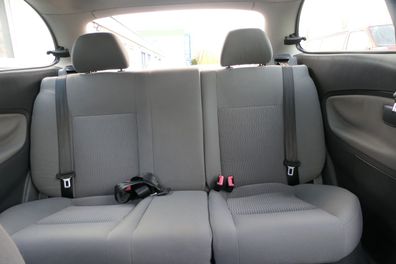 Seat Ibiza 6L Rückbank Rücksitzbank Sitz Kopfstütze Sitzfläche grau