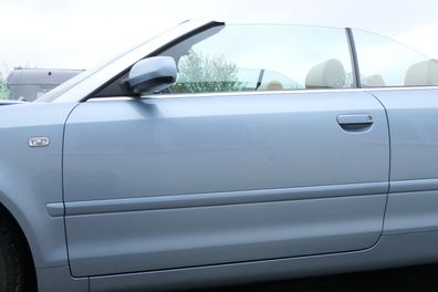 Audi A4 8H 8E B6 B7 Cabrio Tür vorne links Fahrertür blau LY5S -ohne Anbauteile