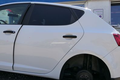 Seat Ibiza 6J Tür hinten links weiß LB9A 4/5-Türer - ohne Anbauteile