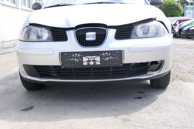 Seat Ibiza 6L Stoßstange Frontstoßstange vorne grau silber LS7N bis caAnfang2006