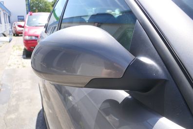 Seat Ibiza 6L mechanischer manuell Spiegel Außenspiegel rechts grau LS7U