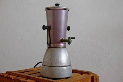 Kaffeemaschine Espressomaschine Vintage Alt Antik Alu elektisch DDR Samowar