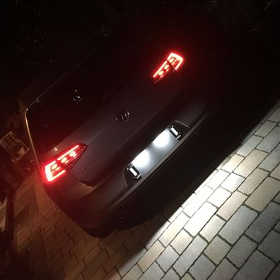 LED Kennzeichenbeleuchtung für VW Polo 6C Golf 6 Passat B7 CC