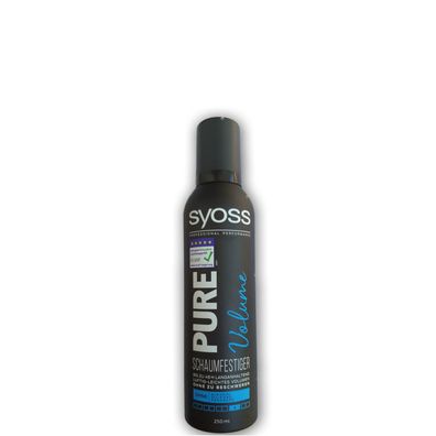 Syoss/ Pure Volume Schaumfestiger "Vegan" 250ml/ Haarstyling