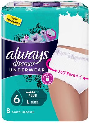 always discreet Inkontinenz-Höschen Pants Plus L
