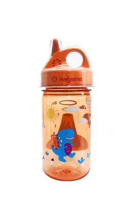 Nalgene Kinderflasche 'Grip-n-Gulp Sustain', 0, 35 L, mit Deckel, orange Vulkan