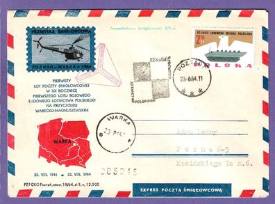 Flugpost Polen 20. Jahrestag des ersten Kampffluges der polnischen Luftwaffe