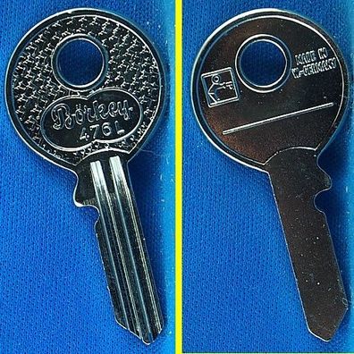 Schlüsselrohling Börkey 476 L für verschiedene Ronis + Union / englische Fahrzeuge +