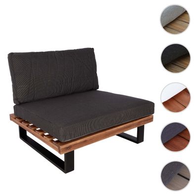 Lounge-Sessel HWC-H54, Garten-Sessel, Spun Poly Akazie Holz Aluminium