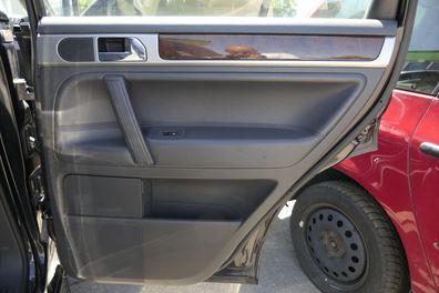 VW Touareg 7L Türverkleidung Verkleidung Tür Leder hinten rechts antharzit