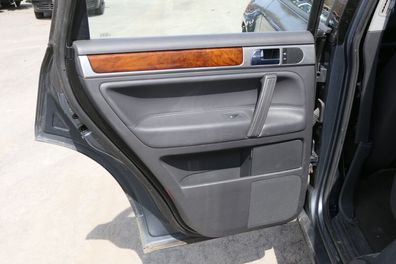 VW Touareg 7L Türverkleidung Verkleidung Tür Leder hinten links anthrazit NUQ