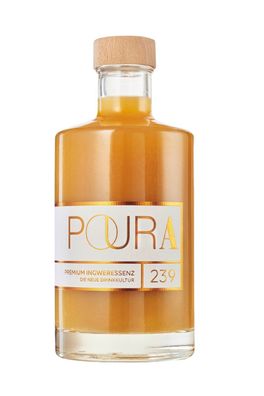 Poura Premium Ingweressenz Drinkkultur Vegan und Glutenfrei mit Kurkuma 495 ml Ingwe