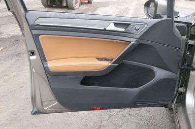 VW Golf 7 5G Limousine Türverkleidung Tür vorn hinten 4/5-Türer Leder braun