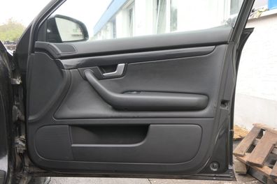 4x Audi A4 8E B6 Türverkleidung Verkleidung Tür schwarz Leder