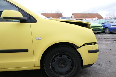 VW Polo 9N Kotflügel vorne rechts gelb LD1B bis ca. Bj.2004 - Rost