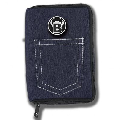 BULL'S TP Premium Dartcase schwarz | Dart Case Etui Tasche für Dartpfeile Flights