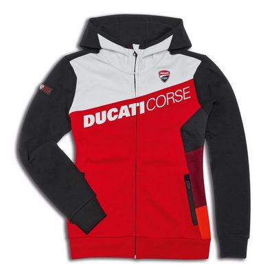 DUCATI Corse Sport Sweatshirt Kapuzenjacke Damen Lady rot 98770534 * * NEU 2023 * *
