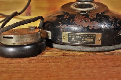 Antikes Tefag Telefon PTT 1924 von Thomson Houston / Deko Requisit Rarität #Q