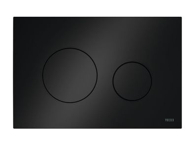 TECEloop WC-Betätigungsplatte Kunststoff für Zweimengentechnik, schwarz