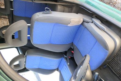Arosa Lupo Sitz vorne links Fahrersitz Höhenverstellung schwarz blau