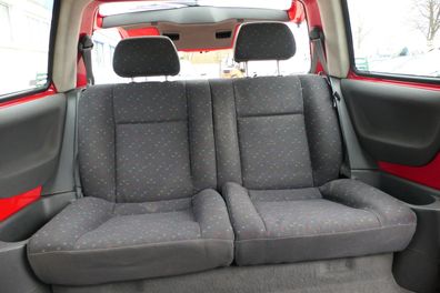VW Lupo Seat Arosa Sitz Rückbank Sitzfläche Sitze mit Kopfstützen off-black