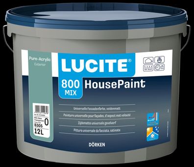 Lucite 800 HousePaint 12 Liter