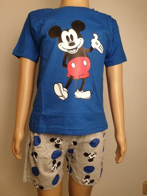 NEU Disney Mickey Maus Shorty Set Schlafanzug Pyjama 98/104 110/116 122/128