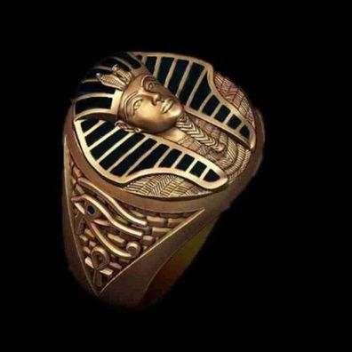 Schöner Ägyptischer Pharao Herren Ring