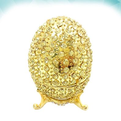 Wunderschöne Schmuckkästchen Ei im Gold Design