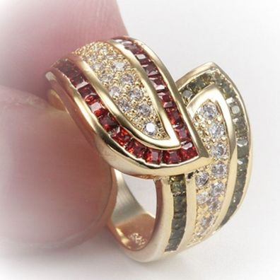 Peppiger schöner Multicolore Damen Ring
