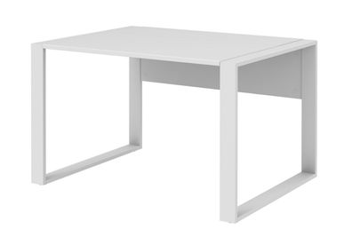 Schreibtisch 120x74x80 cm weiß Bürotisch Arbeitstisch Kufengestell Metall NEU