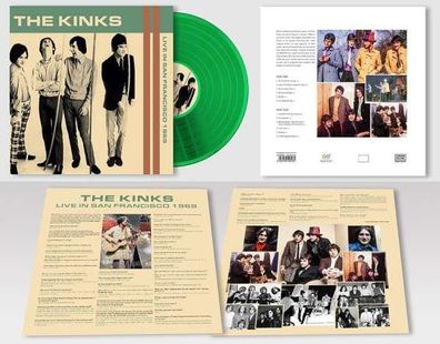 The Kinks: Live In San Francisco 1969 (180g) (Limited Numbered Edition) (Green Vinyl