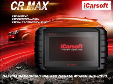 iCarsoft CR MAX 2023 Profi Multi Marken Diagnose Tester für fast alle Steuergeräte ..