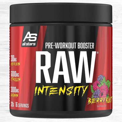 All Stars RAW Intensity Pre Workout Booster 320g Dose