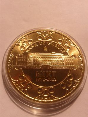 Medaille zum 75. Jahrestag der Gründung der griechischen Nationalbank in Athen