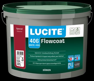 Lucite 406 Flowcoat 1 Liter weiß