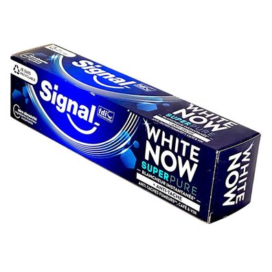 Signal White Now Super Pure - hellt ihre Zähne auf und bekämpft lästige Flecken