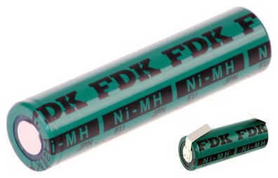 FDK Akku 4/3 AU 1,2V 4000mAh HR4/3AU 17mm x 67,5 mm Lötfahne U