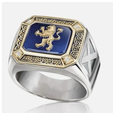 Traumhafter Löwen Siegel Ring aus Edelstahl